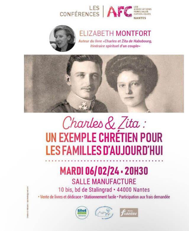 Conférence « Charles et Zita, un exemple pour les familles d’aujourd’hui » par Elizabeth Monfort